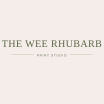 The Wee Rhubarb Print Studio logo