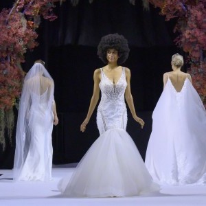 Press Page - Image of 3 brides in wedding dresses on Catwalk