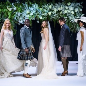 Press Page - Image of Catwalk bride and groom selection February 2022